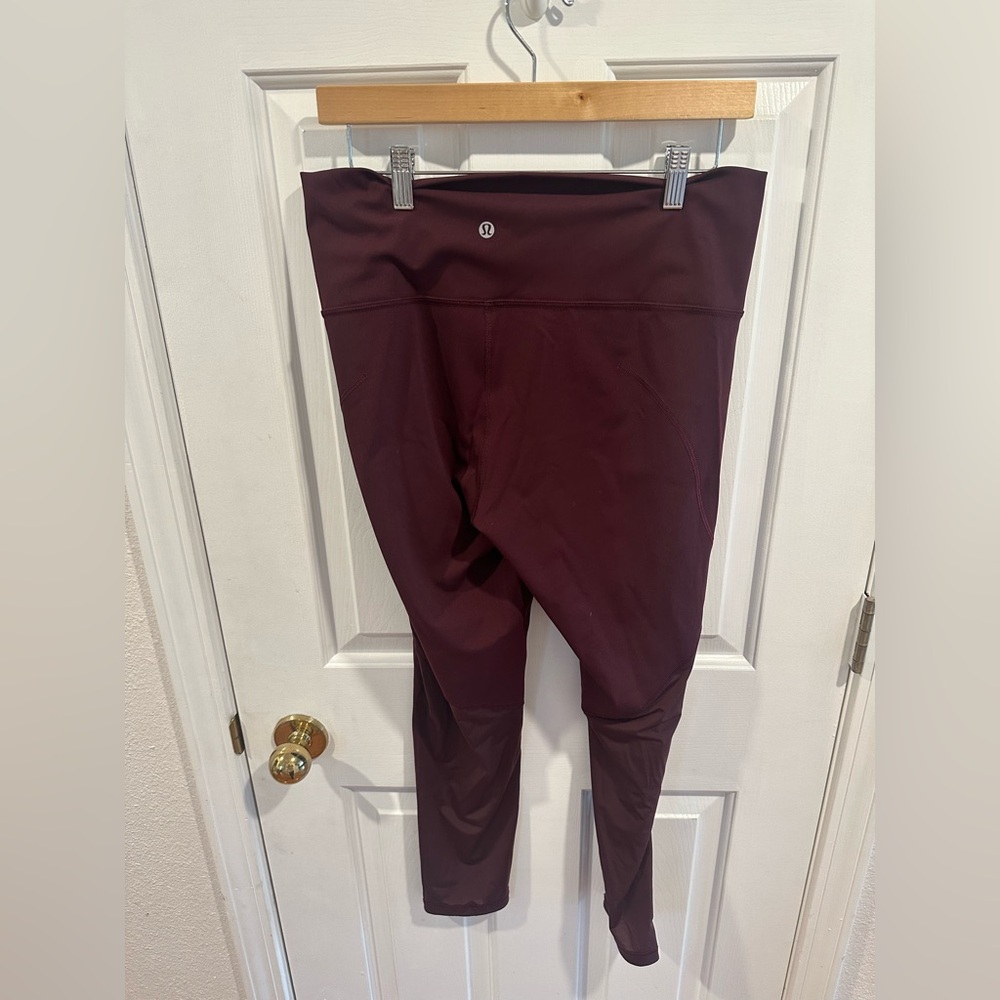 lululemon athletica align leggings, maroon
